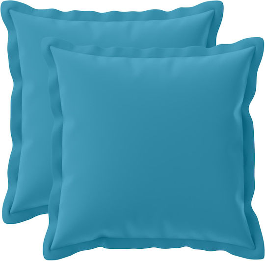 vidaXL Διακοσμητική Μαξιλαροθήκη Houten Γαλάζιο 35x35εκ.