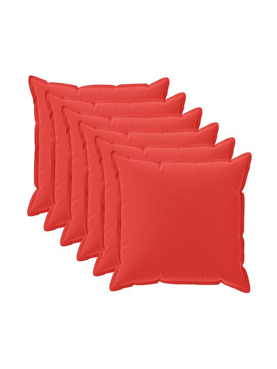 vidaXL Калъф За Възглавница Houten Червен 45x45см