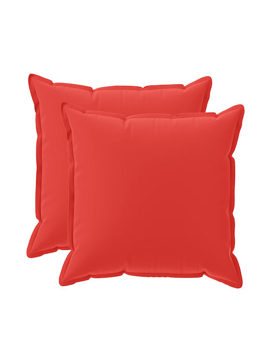 vidaXL Decorative Pillow Case Houten Red 80x80cm