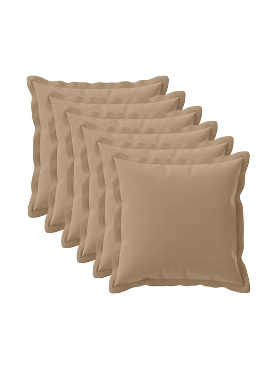 vidaXL Decorative Pillow Case Houten Taupe 80x80cm
