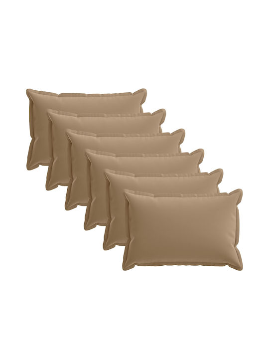 vidaXL Διακοσμητική Μαξιλαροθήκη Houten Taupe 6...