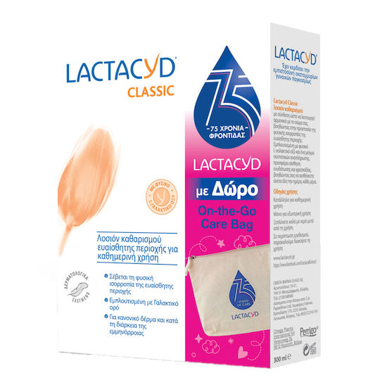 Lactacyd Classic Продукт за нежен почистващ ефект за интимната зона 300ml