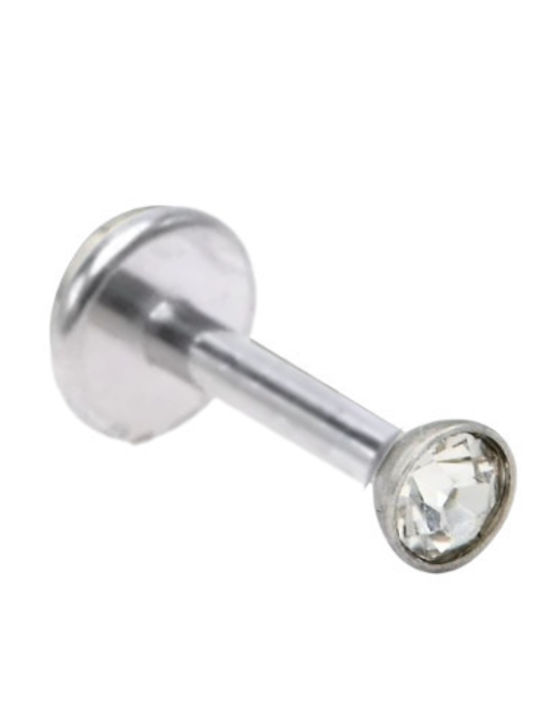 Silver And More Обеца Лостче за Уста от Стомана 6 x 3mm Сребрист