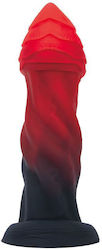 Power Monsters Infernal Goliath Bicolor Fantasy Dildo With Suction Cup Red