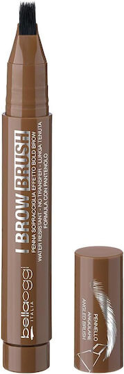 Bellaoggi I Brow Impermeabil Stilou pentru Sprâncene 001 Medium Brown 4ml