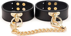 Smd Twisted Metal Bdsm Supreme Footcuffs Black Gold