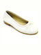 Kids Pumps & Ballerinas with Hoop & Loop Closure Ecru