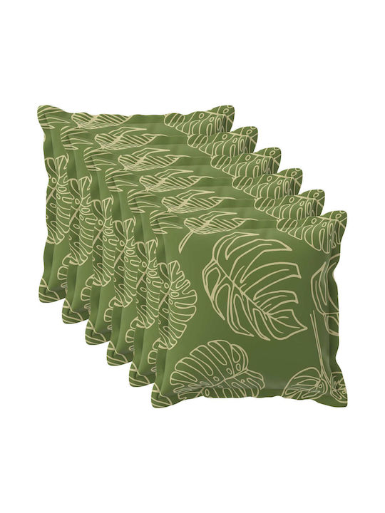 vidaXL Decorative Pillow Case Houten Leaf 80x80cm