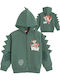 Kinder-Sweatshirt Strickjacke Grün