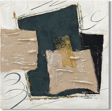 Gemälde Segeltuch "urban Elements" 40x40x2,5