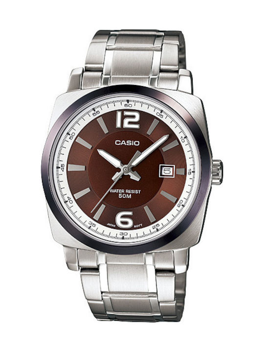 Casio Ceas Barbatesc Cu Baterie Argintiu