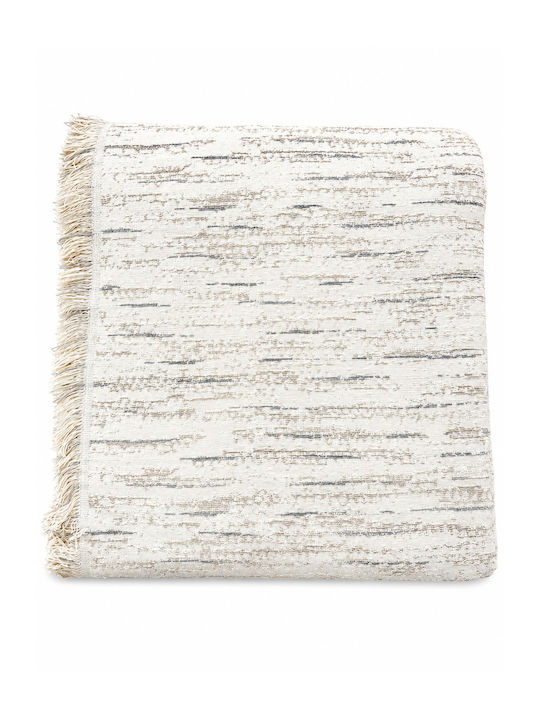 Xionoula Home Cuverturi Pentru Canapea 3 Locuri Jacquard 180x300 cm Alb