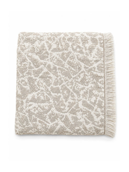 Xionoula Home Cuverturi Pentru Canapea 3 Locuri Jacquard 180x300cm Gri Deschis