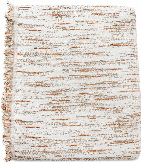 Xionoula Home Sofa Throw 2 Seater Jacquard 180x250cm Orange