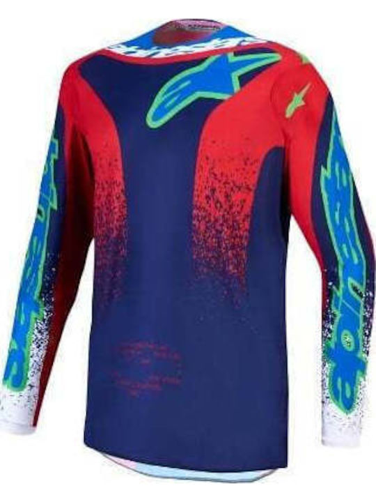 Παιδική Μπλούζα Motocross Alpinestars Fluid Drag Bl Nv Rd Wh