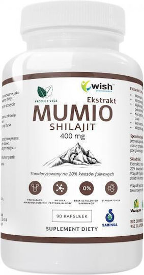 Wish Pharmaceutical Mumio Shilajit 400mg 90 Capsules