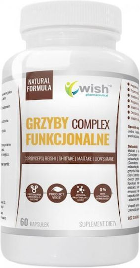 Wish Pharmaceutical Functional Mushrooms Complex 60 κάψουλες