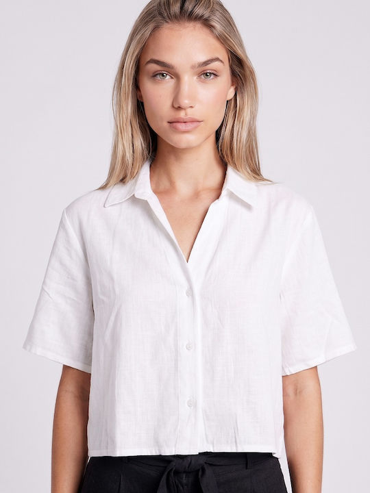 Toi&Moi Short Sleeve Women's Shirt White