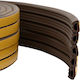 vidaXL Door Draft Stopper Rubber Window in Brown Color 0.6cm