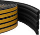 vidaXL Door Draft Stopper Rubber Window in Black Color 0.6cm