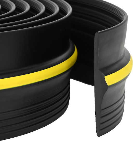 vidaXL Türzugluftstopper Selbstklebender Gummi Für Tür in Schwarz Farbe 9cm
