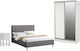 HomeMarkt Studentenmöbel-Set Schlafzimmer 3 Stück HM11214