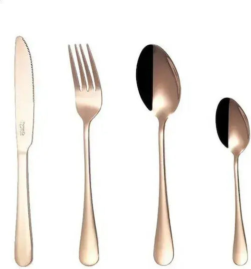 Myria Set de tacâmuri din oțel inoxidabil Rose Gold 24 bucăți