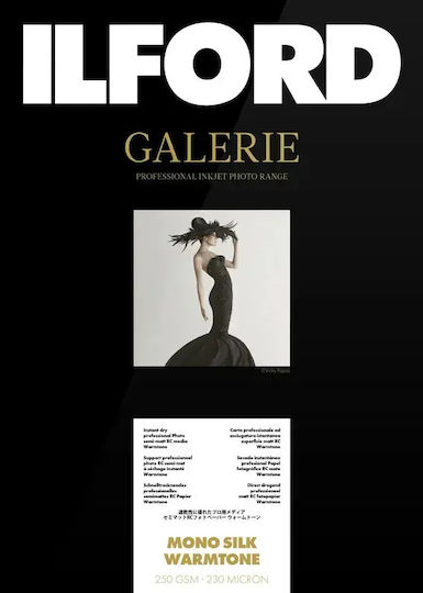 Ilford Hârtie foto Ilford Galerie Mono Mătase Warmtone 250g A3+ 25 Foi