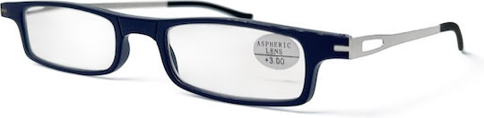 Optosquad Lesebrillen +4.00 mit Magnet in Blau Farbe D-1977-2