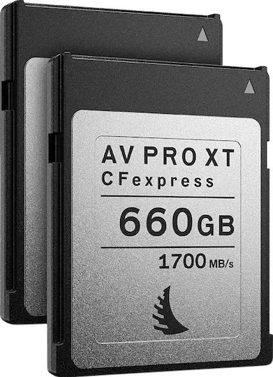 Angelbird Cfexpress Av Pro Xt Card de Memorie Match Pack Canon Eos C300 Mk3 C500 Mk2 R1700 660gb 2 Pack