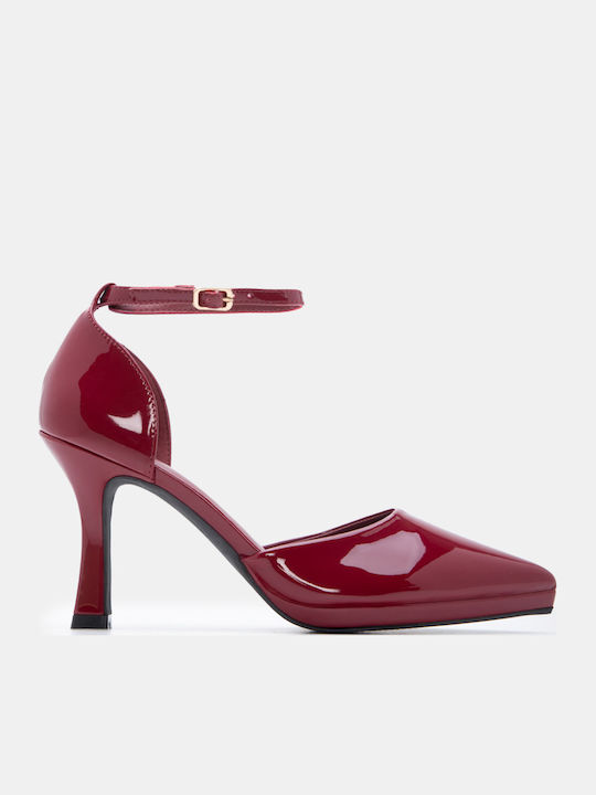 Luigi Spitze Zehen Pumps mit Riemen & Niedrigem...