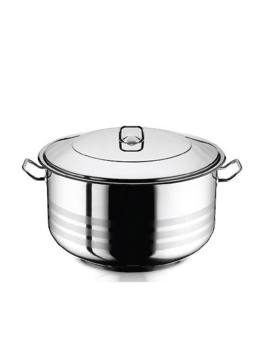Hascevher Deep Stainless Steel Pot 13lt / 30cm