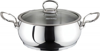 Hascevher Ανοξείδωτη Ρηχή Κατσαρόλα 22cm