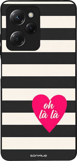 Sonique Stripe Stories Series Xiaomi Poco X5 Pro 5g Umschlag Rückseite Schwarz