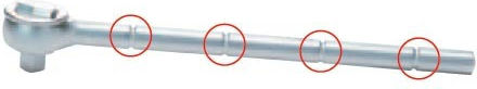 Ratchet 1/2 300mm 45 Teeth Chrome Extension Handle Ky4725-12br