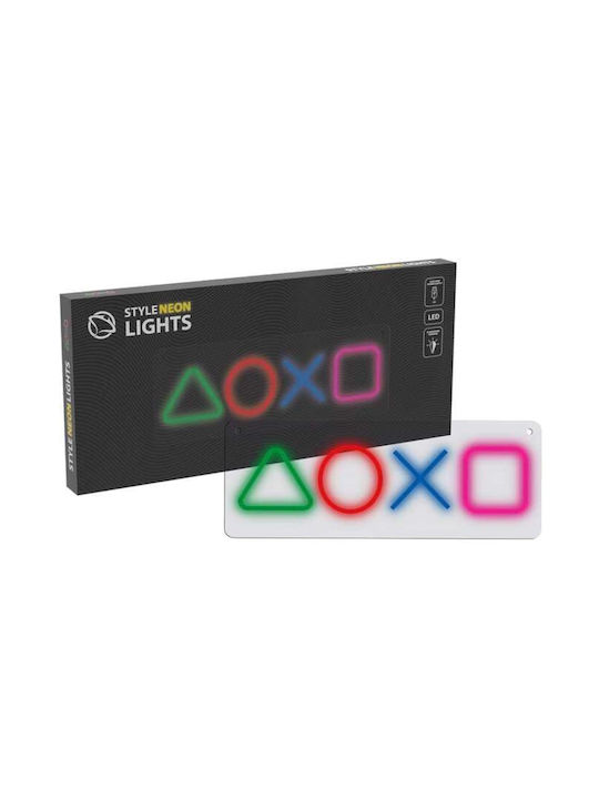 Неон LED Manta Gaming Symbols Snl111mt Многоцветен