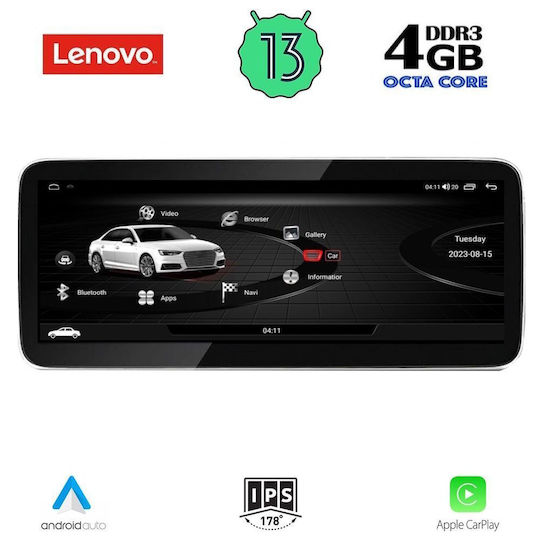 Lenovo Ηχοσύστημα Αυτοκινήτου για Audi Q5 2009-2016 (Bluetooth/USB/AUX/WiFi/GPS/Apple-Carplay/Android-Auto) με Οθόνη Αφής 10.25"