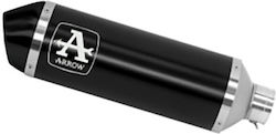 Arrow Exhaust Aluminium Dark Urban Black Steel Cap Yamaha X-max 250 '09-'16 53518ann.alum Dark