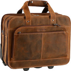 Greenburry Geantă de voiaj maro din piele M43cm Greenburry Geantă de voiaj maro din piele M43cm