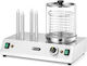 Hot Dog Bun Sausage Warmer 4 Skewers 550 W