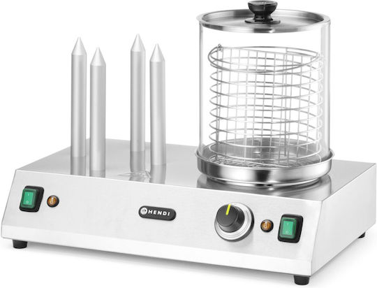 Hot Dog Bun Sausage Warmer 4 Skewers 550 W