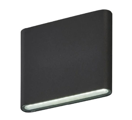 Lumină De Perete Exterior Led C30 Putere 6w A+ Rezistent La Apă Și Praf Alb Cald 3000k Aluminiu Negru Lumină De Perete Exterior Led C30 Putere 6w A+ Rezistent La Apă Și Praf Alb Cald 3000k Aluminiu Negru