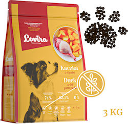 Lovira 3kg Trockenfutter für Erwachsene Hunde Mit Mittlere Rassen Kürbis und Ente