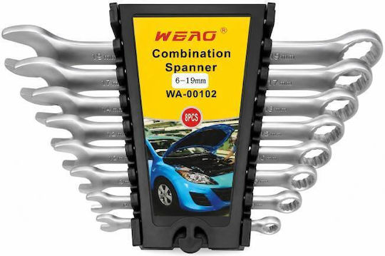 Weag Комплект 8 Германополигони Ключове 6-19мм С База За Съхранение Wa-00102