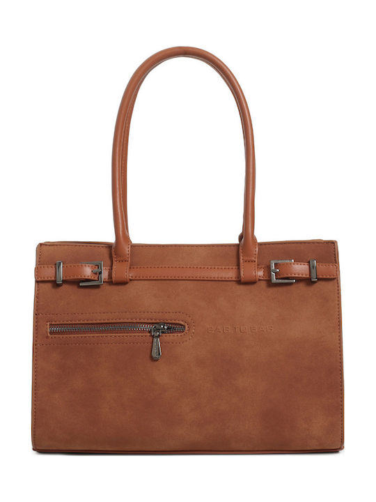 Bag to Bag Дамска Чанта За Рамо Велур Кафява