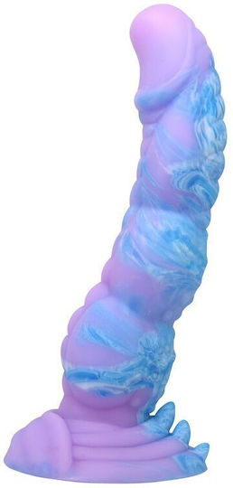 Power Monsters Dildo με Βεντούζα Μπλε