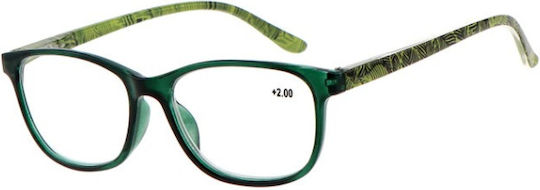 Dkt 3999 Reading Glasses +2.00 In Green Colour
