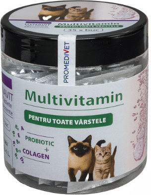 Promedive Dyna-vit Pro Multivitamin Probiotice Pulbere pentru Tulburări Gastrointestinale 35 Tablete