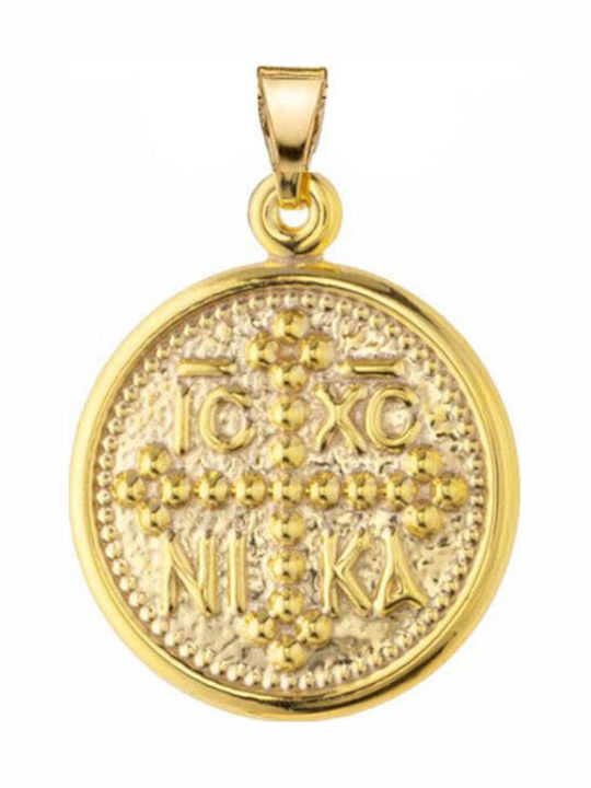 Kontopoulos Pendant Constantine Coin Gold 14K