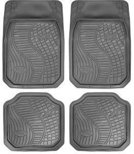 Rubber Car Mats 4 Pieces Black Universal